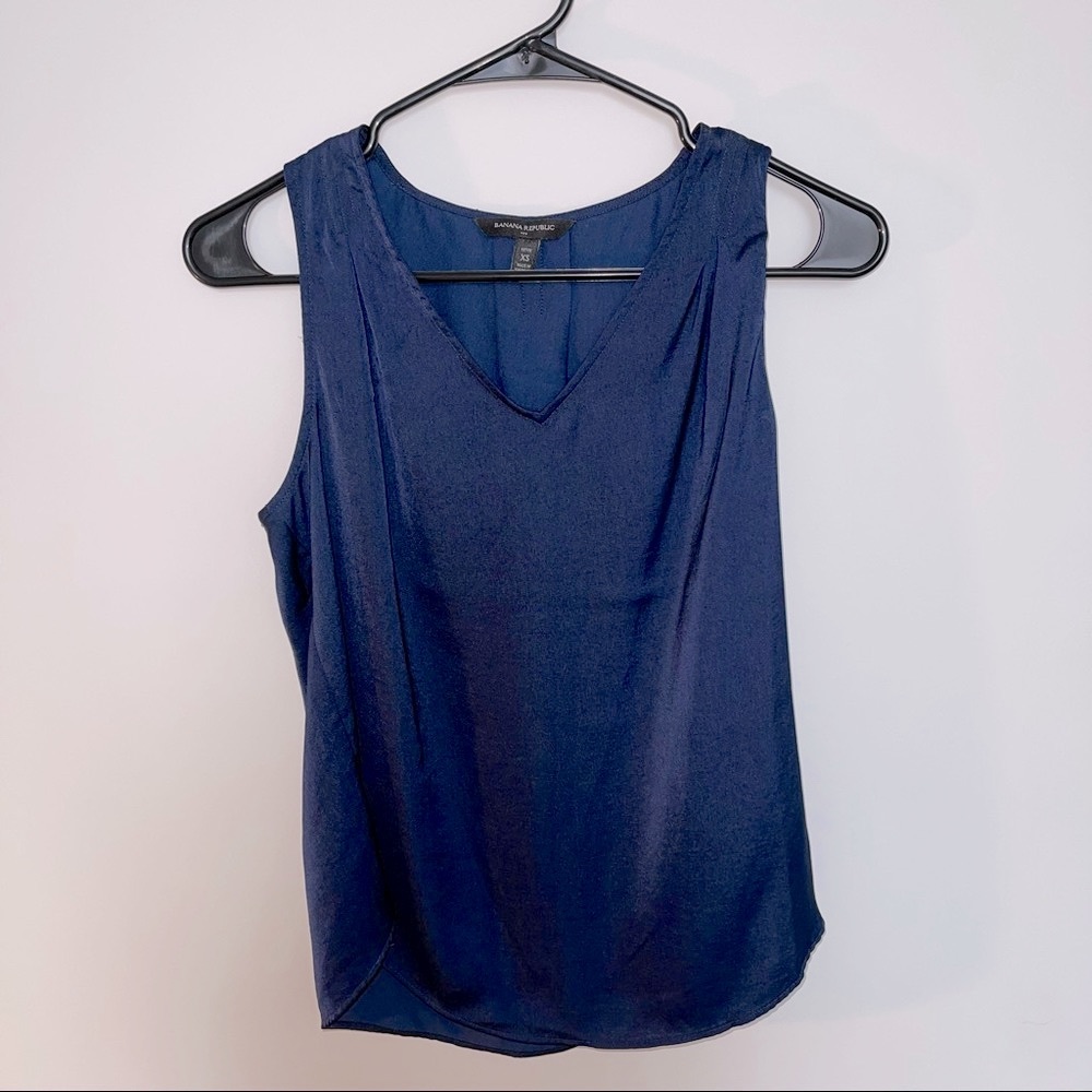 BANANA REPUBLIC navy blouse